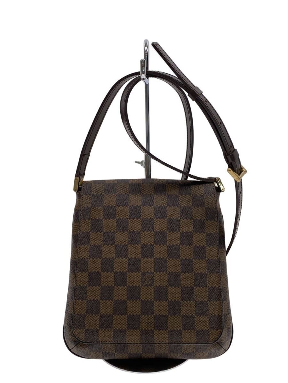 LOUIS VUITTON Musette Salsa Damier Ebene Brown Long Shoulder Bag Brown